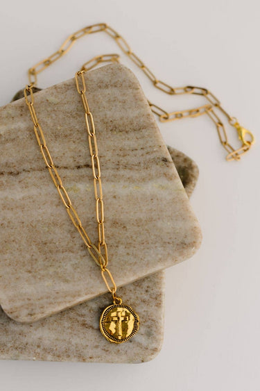 Eternal Hope Cross Medallion Necklace